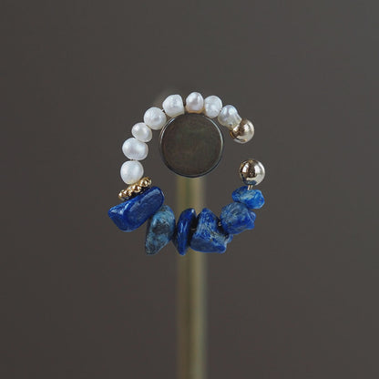 | 2way | Freshwater pearl x gold ear cuff