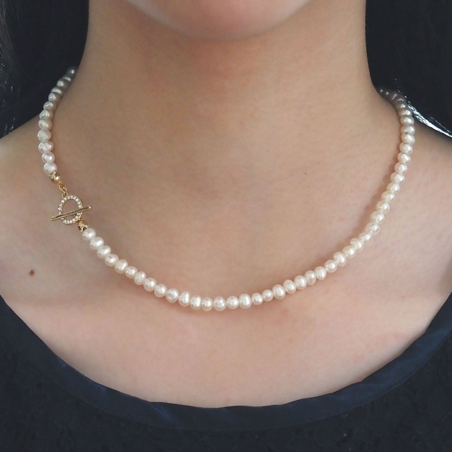 Great deal! Freshwater pearl necklace/pierce/earrings | Set of 2 | Quality AA+ | For formals, school entrance ceremonies, kindergarten entrance ceremonies, Mother's Day