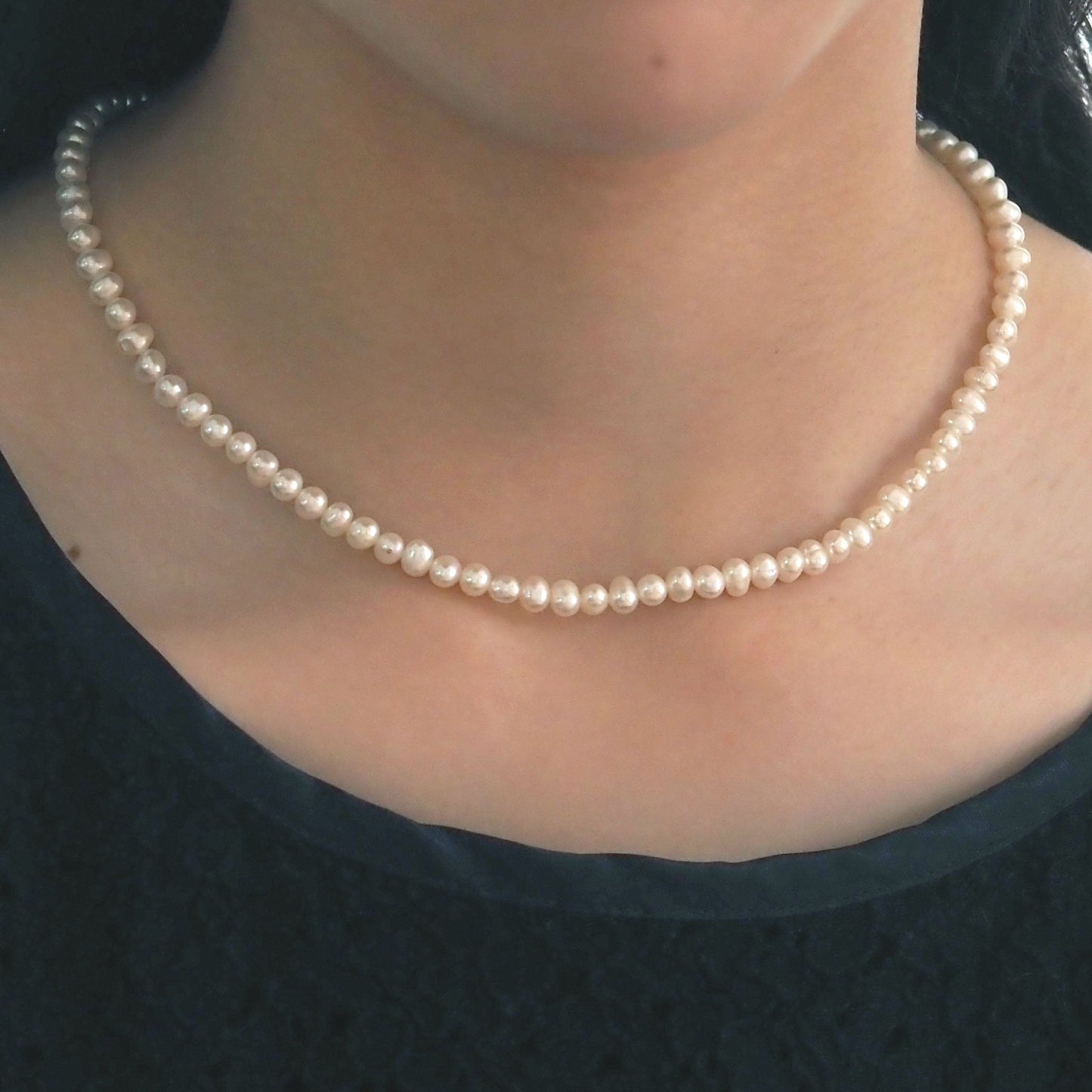 Great deal! Freshwater pearl necklace/pierce/earrings | Set of 2 | Quality AA+ | For formals, school entrance ceremonies, kindergarten entrance ceremonies, Mother's Day