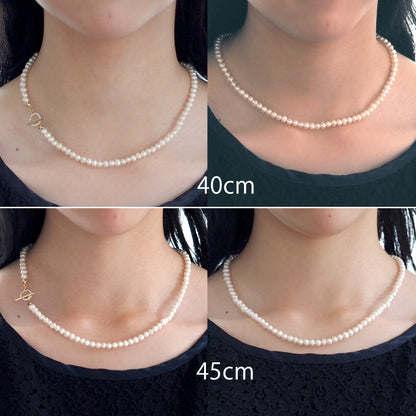 ｜2way｜Freshwater pearl necklace｜With mantel stone｜Quality AA+