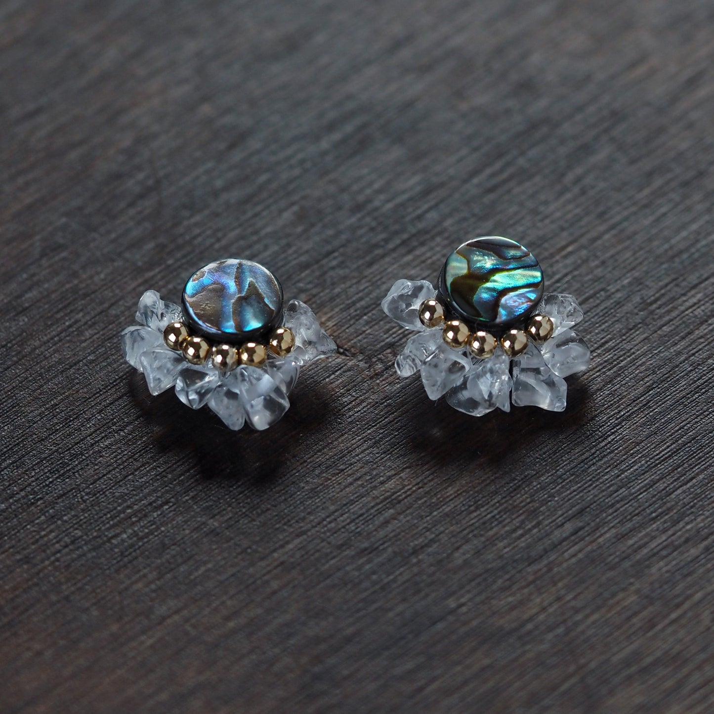 Flare｜Avalon Shell x Crystal &lt;&lt;Earrings&gt;&gt; Limited to 10 pairs｜Semi-order to choose from