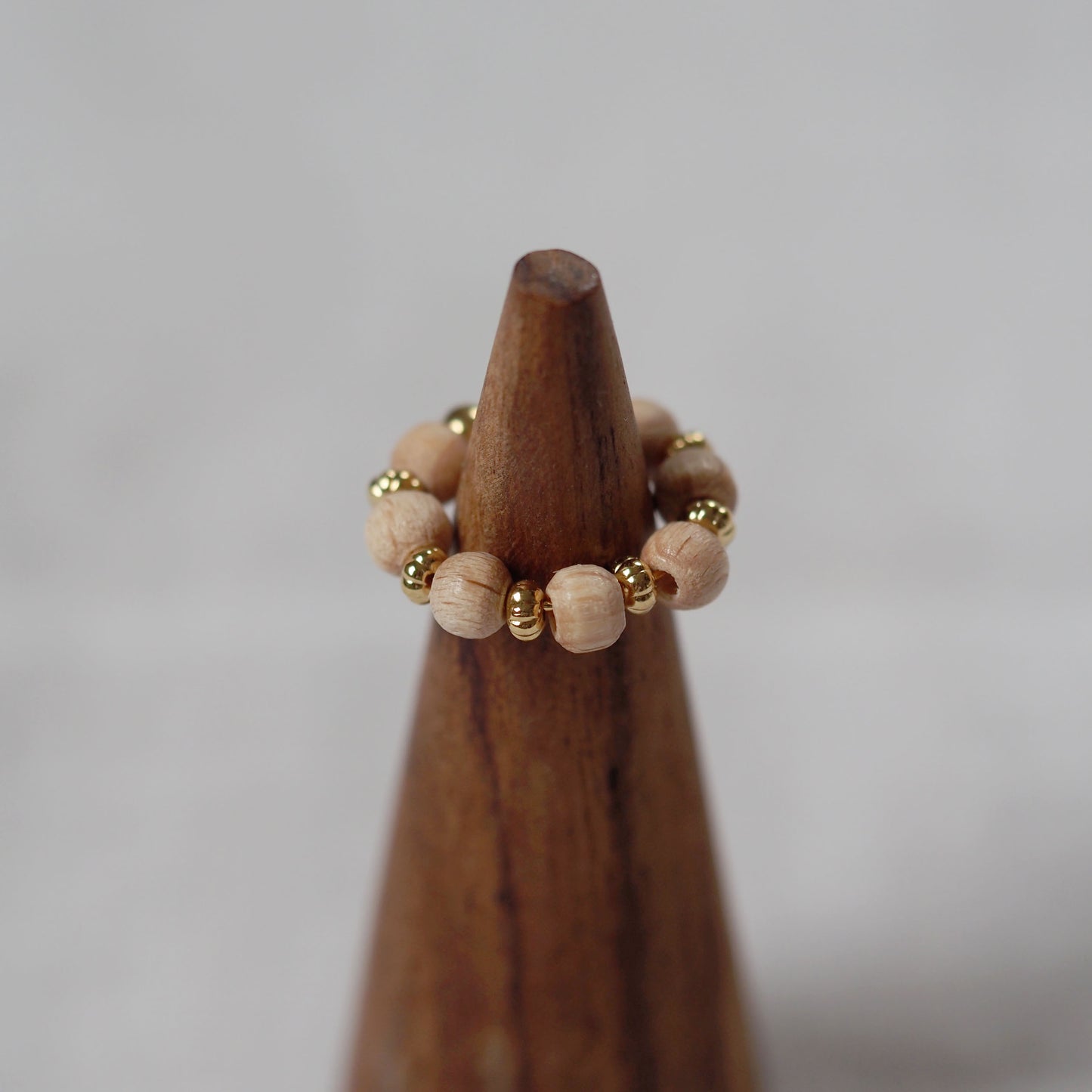 natural wood ear cuff