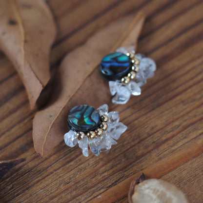 Flare｜Avalon Shell x Crystal &lt;&lt;Earrings&gt;&gt; Limited to 10 pairs｜Semi-order to choose from