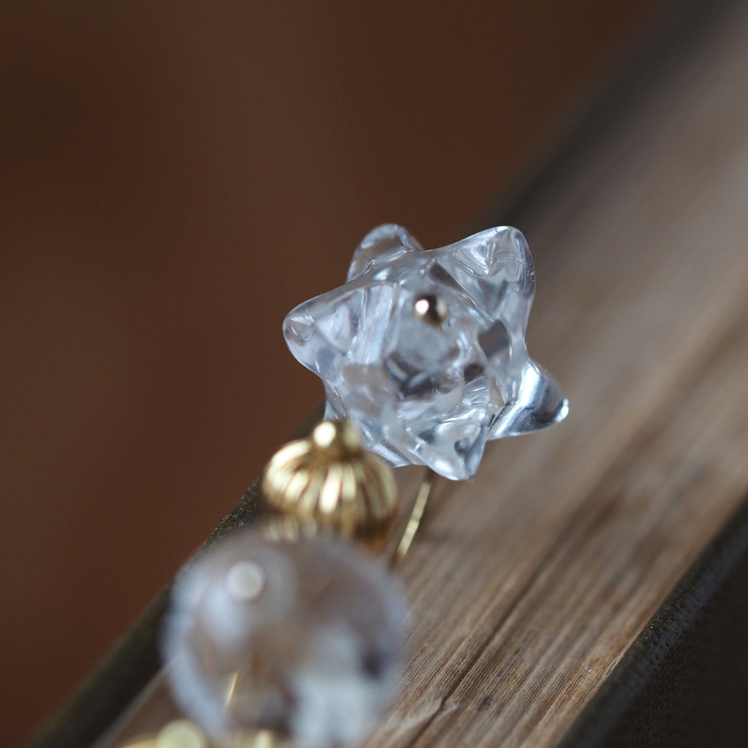 Herkimer Diamond | 14kgf Necklace | Selectable initials | Adjustable length | Large AAA ~Personalize